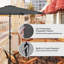Parasol de patio pour l'extérieur-1431810526