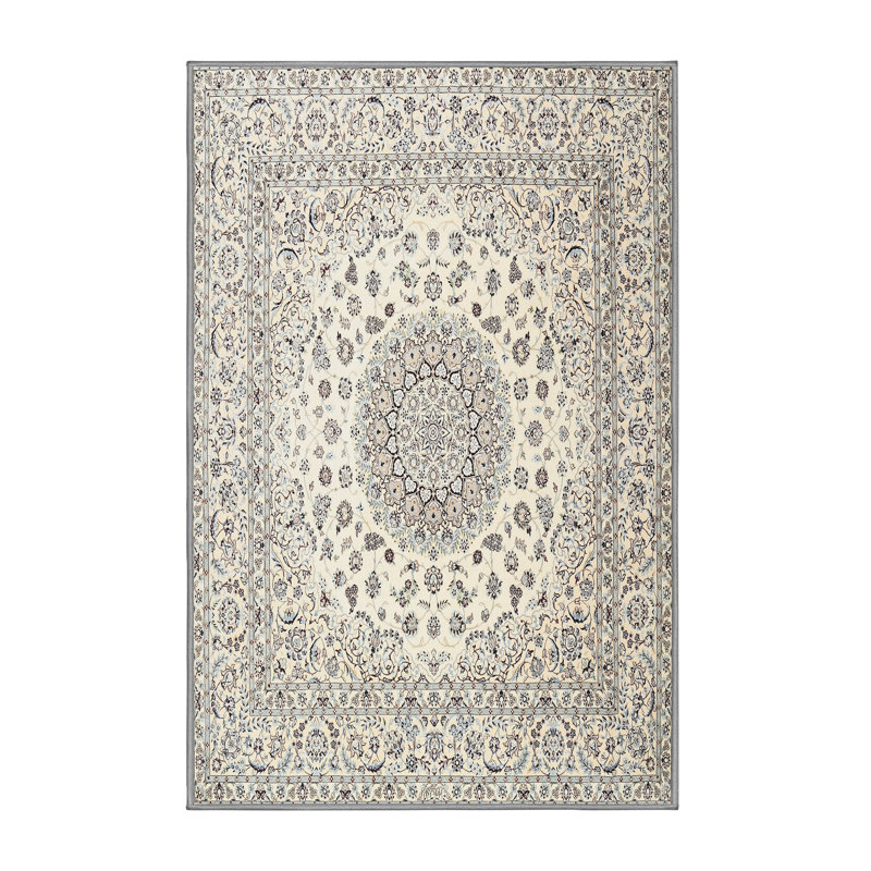 Tapis traditionnel gris / beige Donella, Rectangle 2 pi x 3 pi