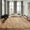 Grand tapis à poils longs pour le salon, tapis moelleux moelleux de 10 x 14 pi pour la chambre à coucher, envers antidérapant de qualité supérieure, tapis esthétique Spring Home Decor, idéal pour les endroits très passants à l'intérieur, chameau