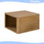 Table basse carrée Farmhouse avec rangement à 2 niveaux-55496358