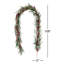 Guirlande en eucalyptus avec baies rouges Leyon