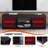 66" TV Stand With Open Storage Shelves Media Console For Tvs Up To 75"-2136521786