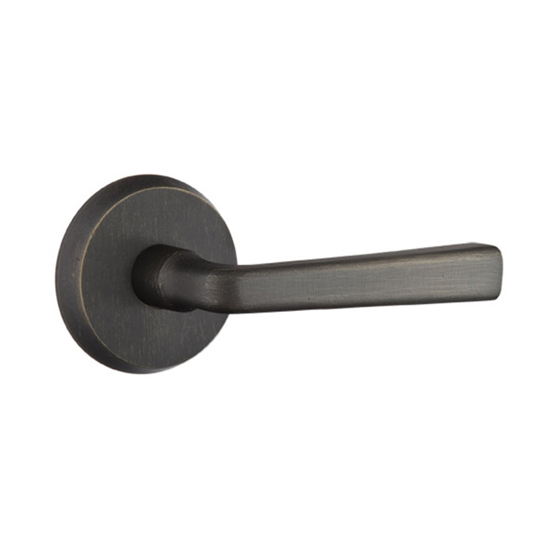 Levier de porte avec rosette Cimarron, Bronze moyen, Droite