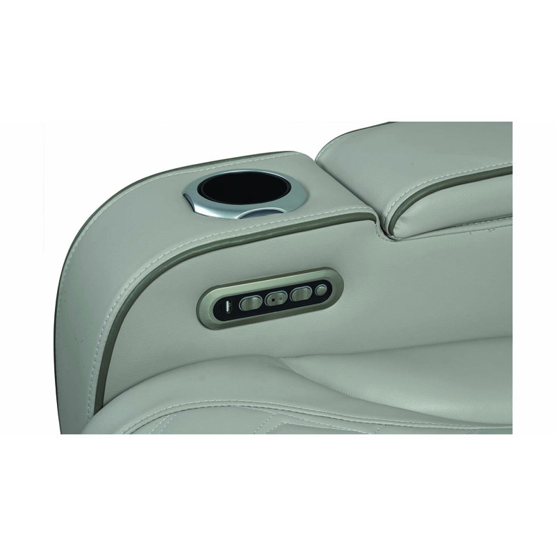 Ensemble de salon inclinable 2 pièces Fortuner, Gris