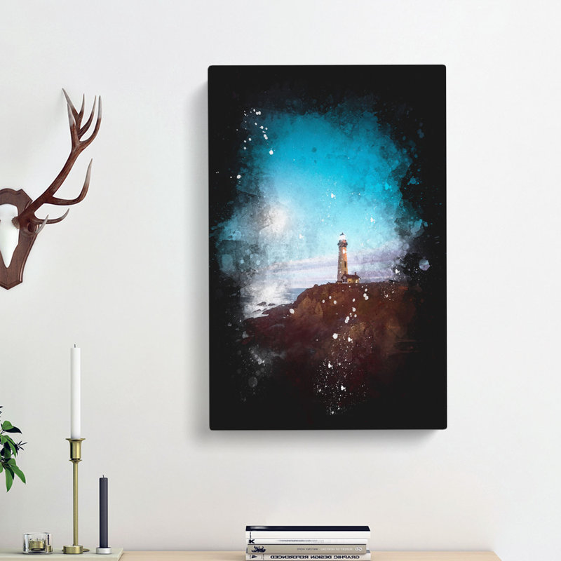 Pigeon Point Lighthouse - Wrapped Canvas Painting, 60cm H x 40cm W x 3cm D