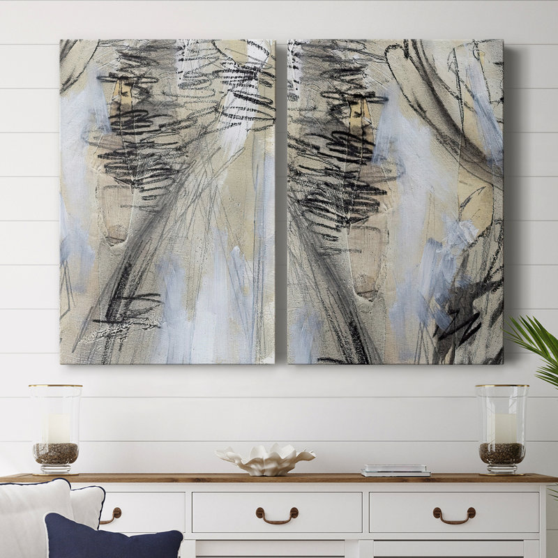 MaskedNotesV-Premium Gallery Wrapped Canvas -Ready to Hang, 18" H x 24" W