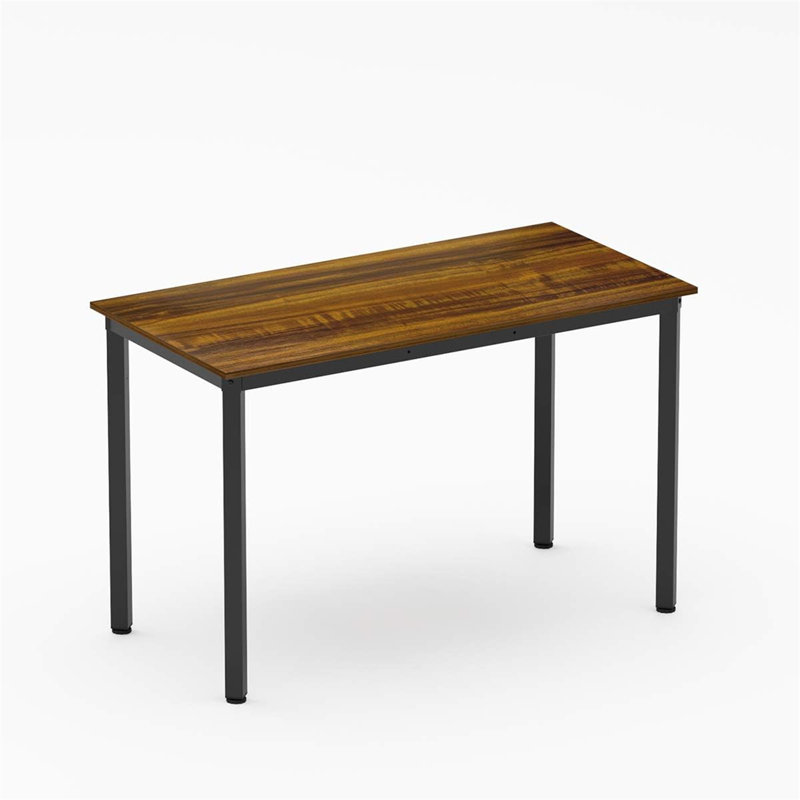 Bureau d'écriture Shonique, Teck / Noir, H 29,49 po x l 47,24 po x P 23,62 po