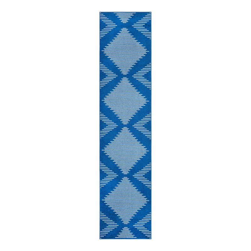 Geometric Indoor Rug, Runner 3'3" x 14'1"