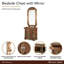 Commode de chevet en bois avec miroir Villa Valencia