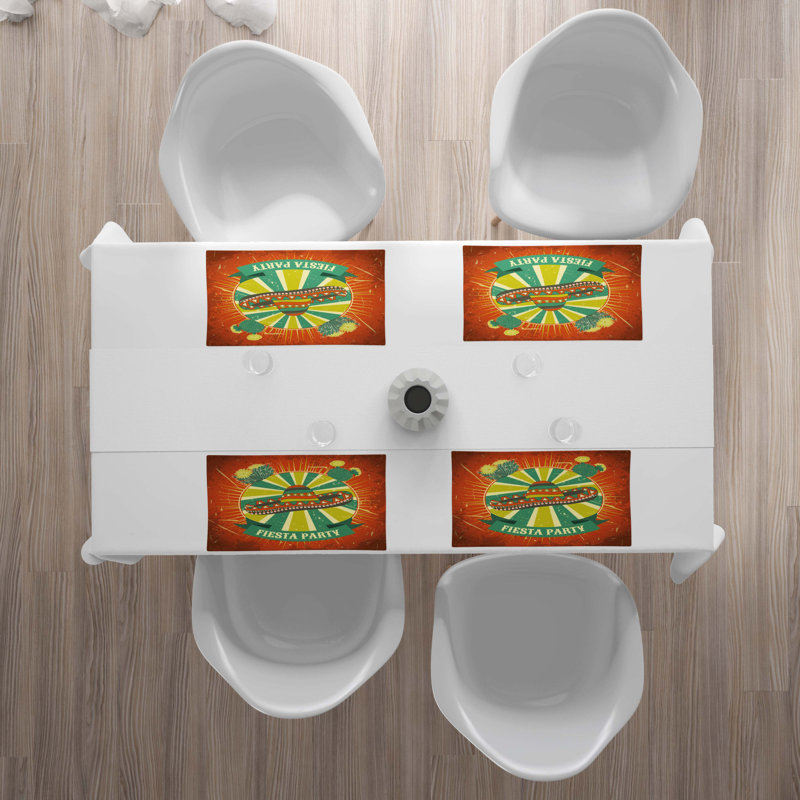 Polyester Abstract Rectangle Placemat