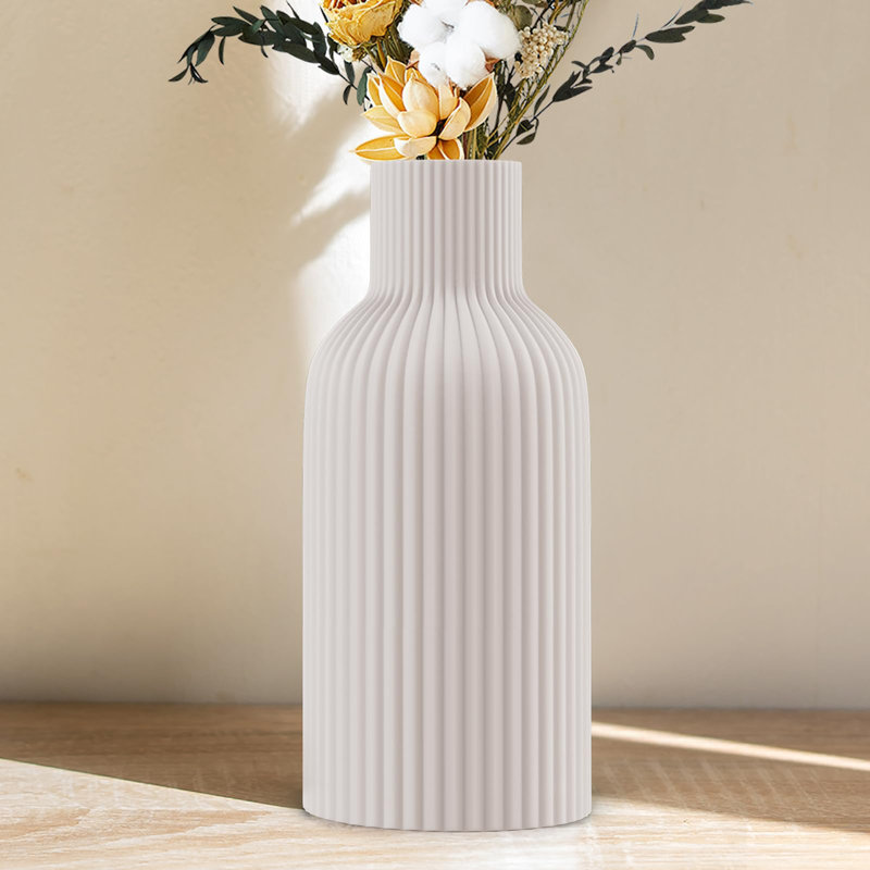 Vase en céramique simple, Blanc