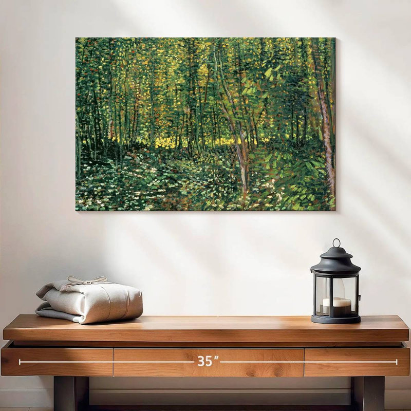 Alvord, arbres et sous-bois, H 16 po x l 24 po