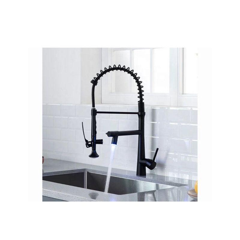AvaMalis Pull Down Kitchen Faucet, Matte Black