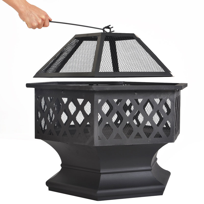 Ifrane Hexagonal Steel Smokeless Outdoor Fireplace