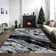 Galaxy Series Abrstract Black/Gray/Ivory/Beige Area Rug