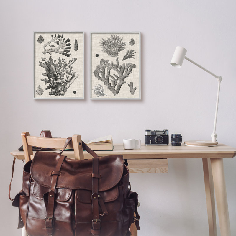 Ensemble de 2 reproductions d'art sur toile Stupell Industries, H 14 po x l 11 po x P 1,5 po, Estampe numérique Farmhouse