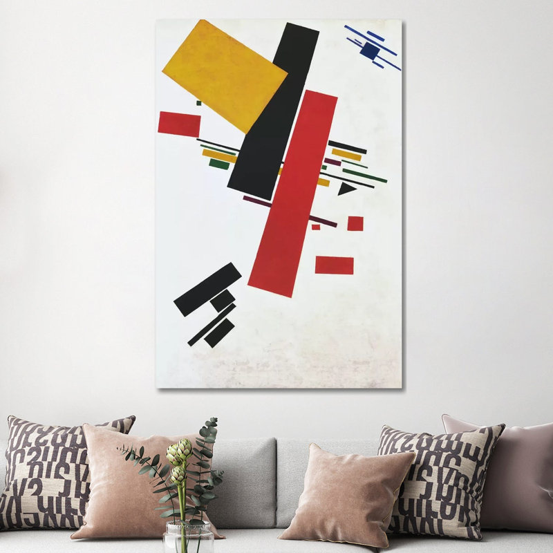 Dynamic Suprematism by Kazimir Severinovich Malevich - Wrapped Canvas Painting, 152.5 cm H x 101.5 cm W