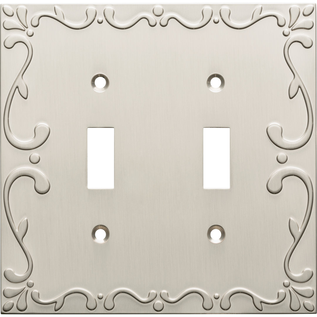 Classic Lace 2-Gang Toggle Light Switch Wall Plate Franklin Brass 