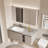 Modern cream style bathroom cabinet
