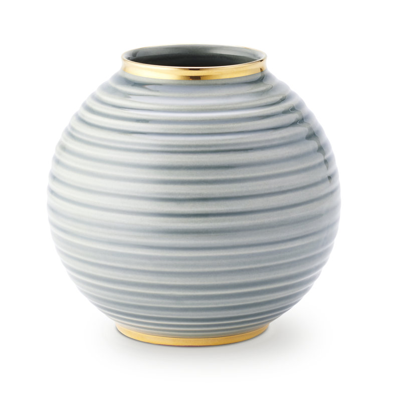 Calinda Ceramic Table Vase, Gray