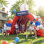 Tunnel de sport gonflable Wellcomer - Baseball