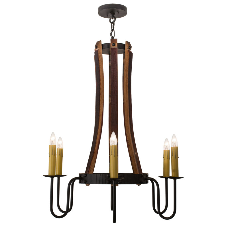 Barrel Stave 6 - Light Chandelier