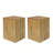 Wood-Look Square-Column MGO End Table, H18",Wood-Like Distressed Finish, Mix with Different Heights, Indoor Outdoor Use-1527134200