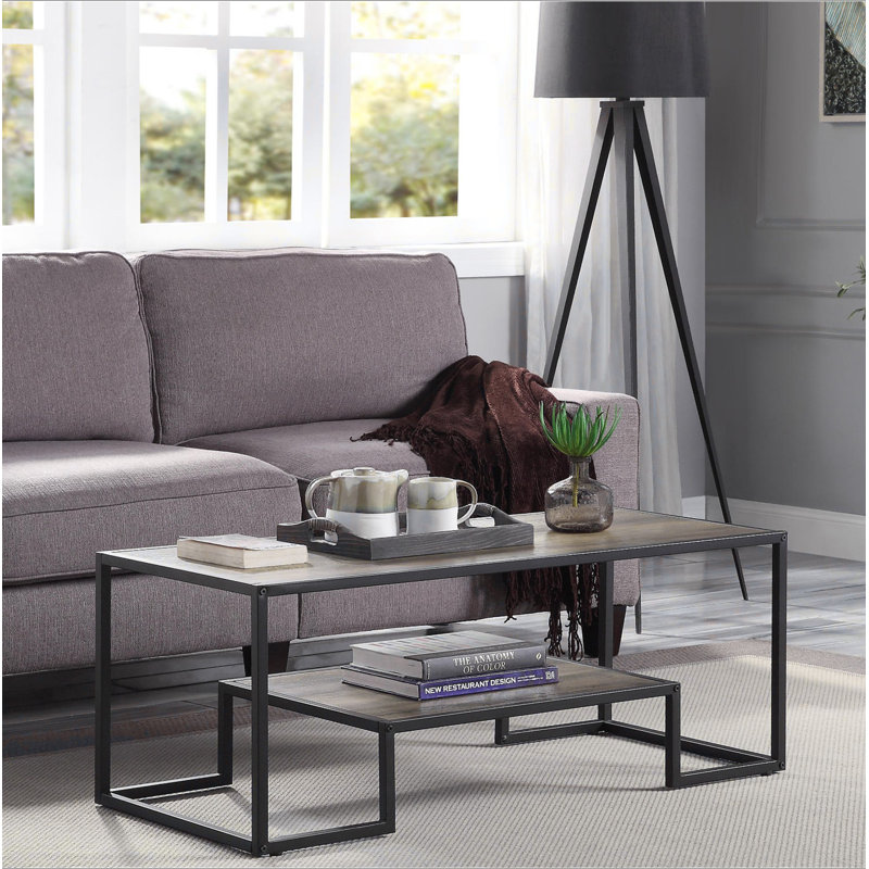 Table basse rectangulaire à 1 niveau, Rustic