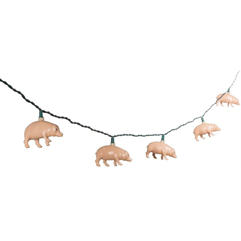 Lampe de chaîne 10 lumières porc