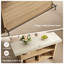 Table de bar 62,2 "à hauteur de comptoir rectangulaire avec rangement, unité de bureau personnel avec repose-pieds en métal