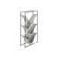 Modern 3 Tier , Grey And Black Colors, 60" For Office Bedroom Decor Bookcase, Laminate Metal Construction,