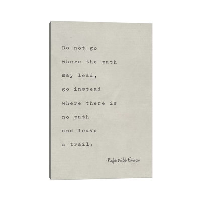 Emerson Quote - Impression sur toile tendue