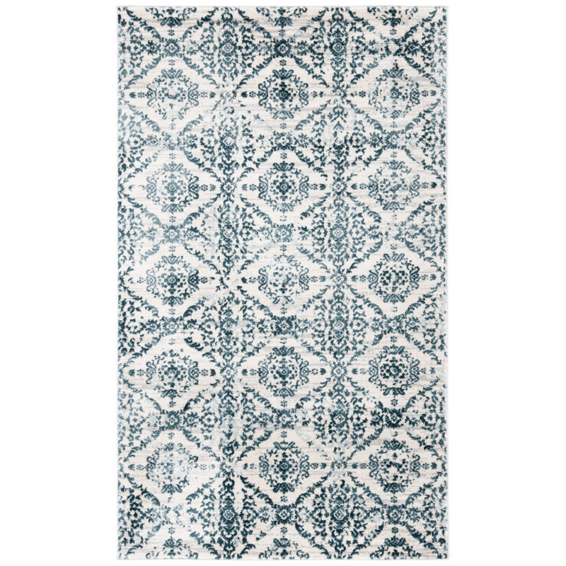 Purnell Performance Geometric Rug, Rectangle 4' x 6'