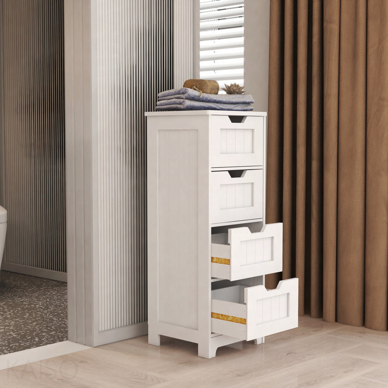 Freestanding Storage Cabinet With 4 Drawers