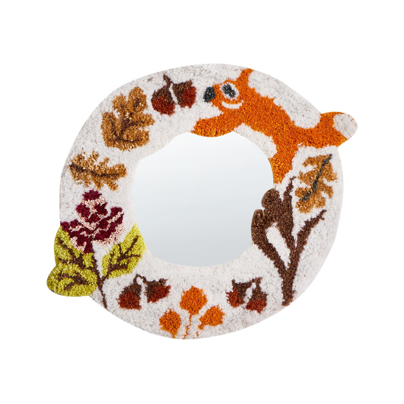 Fabric Oval Mirror