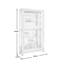 Vitrine en argent vieilli Goode