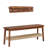 Calais 2-Piece Entryway Set – Solid Wood Bench & Wall-Mounted Coat Rack with Shelf