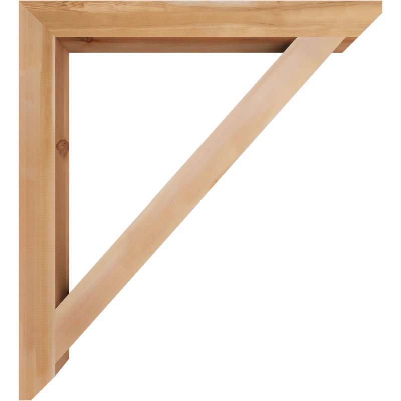 Support traditionnel en bois rustique à lattes, Cèdre rouge, H 44 po x l 3,5 po x P 40 po