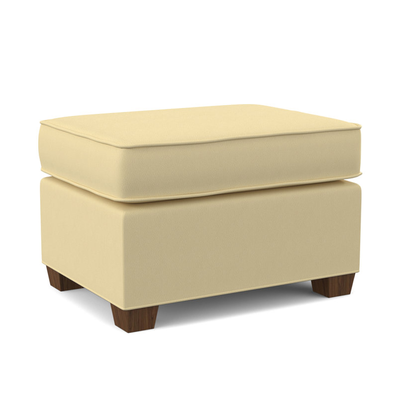 Finn 26" Wide Rectangle Standard Ottoman, Montana Walnut, Dillon Buff