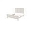 Ensemble de chambre à coucher Queen, blanc et nickel, ensemble 3 pièces avec 2 tables de chevet-136125004-136125003