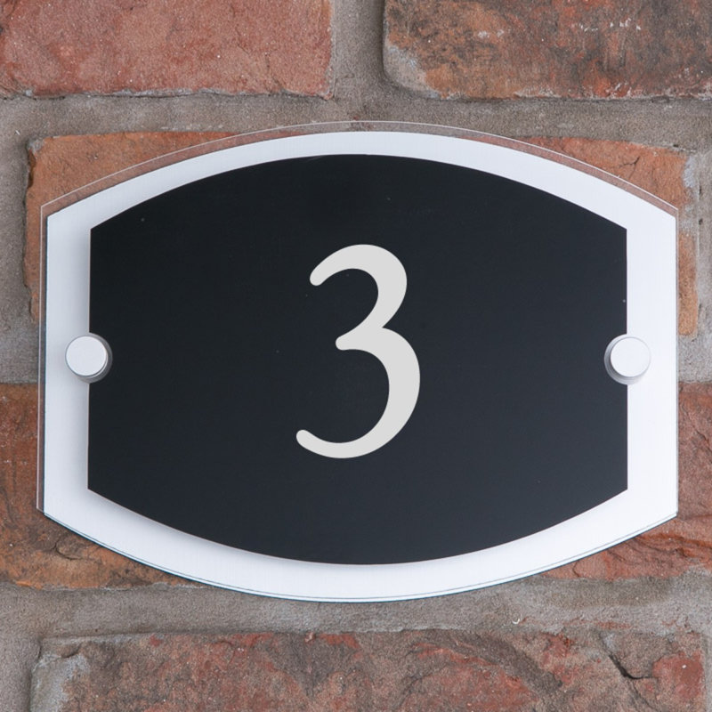 Sigfried 15cm H Plastic House Number, 3