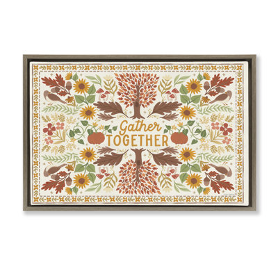 Gather Together Pattern Canvas by Laura Marshall