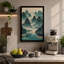 Misty Mountain Sanctuary Japandi 1 Piece Wrapped Canvas Wall Art-248920875-248920869