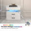 1 ensemble de table de chevet avec bande lumineuse à DEL réglable, 2 tiroirs, grand espace de rangement, convenant à une table de chevet, une table basse, un canapé, une table d'appoint ou une table de bout pour bureau-253294073