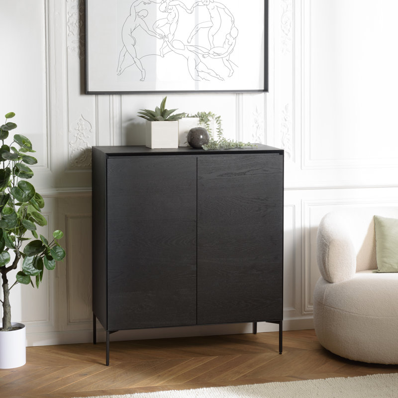 MAXENDRE 94cm Sideboard, Black