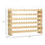 Support à vin empilable, tablettes de rangement modulaires, support de 72 bouteilles, support de présentation autoportant pour la cuisine, garde-manger, cave, naturel
