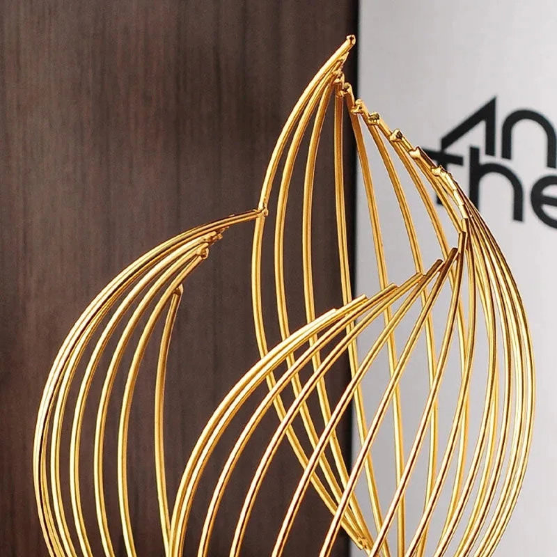 Modern Geometric Metal Sculpture