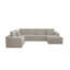 Siège de canapé modulaire 131,9 x 104,3 po, canapé rembourré et compressé pour le salon, la chambre à coucher, l’appartement, aucun assemblage requis, combinaison gratuite de 4 PC, tissu en velours côtelé moelleux-54257700-54257702