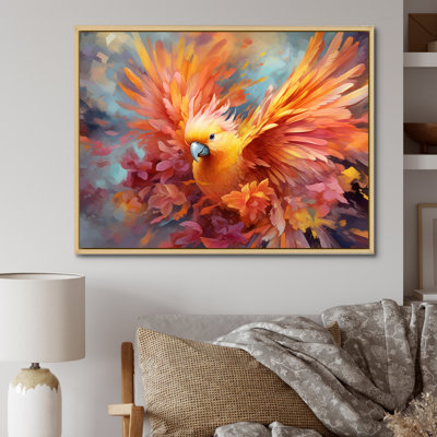 «Tropical Parrot I», art mural sur toile