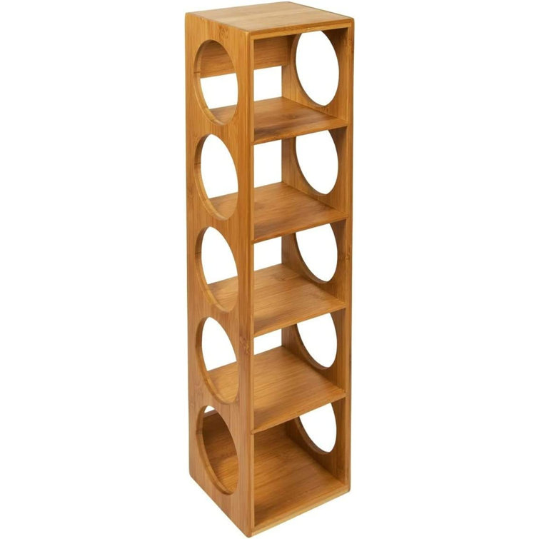 Alidade 5 Bottle Tabletop Wine Bottle Rack Brown